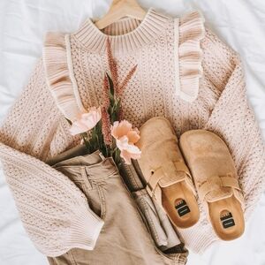 ❌SOLD❌ Boutique Ruffle Sweater